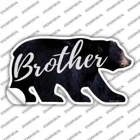 Brother Novelty Bear Sticker Decal Small