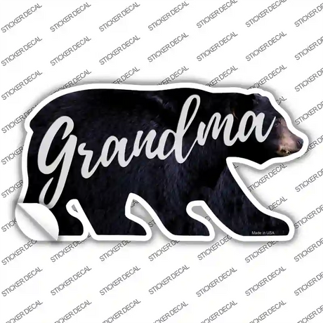 Grandma Novelty Bear Sticker Decal Small