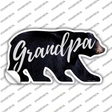 Grandpa Novelty Bear Sticker Decal Small