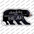 Daddy Arrow Novelty Bear Sticker Decal Small
