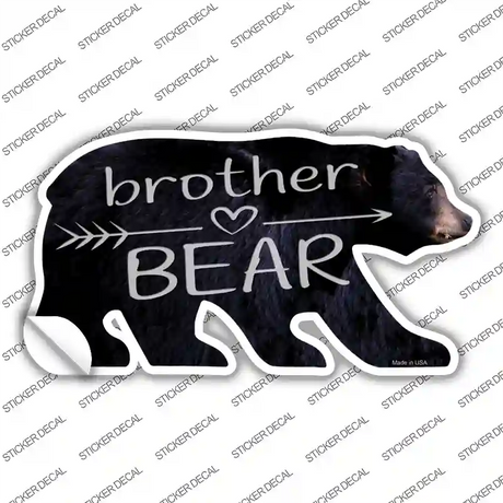 Brother Arrow Novelty Bear Sticker Decal Small