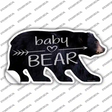 Baby Arrow Novelty Bear Sticker Decal Small