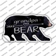Grandpa Arrow Novelty Bear Sticker Decal Small