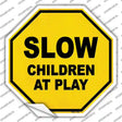 Slow Children at Play Novelty Octagon Sticker Decal Small