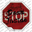 Bloody Dead Inside Novelty Octagon Sticker Decal Small