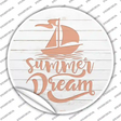 Summer Dream Novelty Circle Sticker Decal