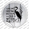 Destroys Natural Beauty Novelty Circle Sticker Decal