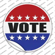 Vote Novelty Circle Sticker Decal