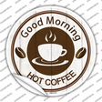 Good Morning Novelty Circle Sticker Decal