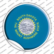 South Dakota State Flag Novelty Circle Sticker Decal