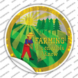Farming Only Life I Know Novelty Circle Sticker Decal