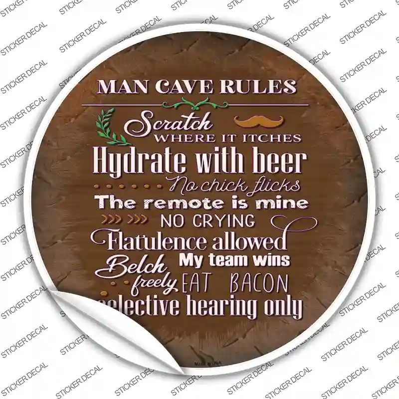 Hydrate With Beer Novelty Circle Sticker Decal
