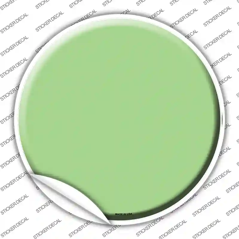 Lime Green Novelty Circle Sticker Decal