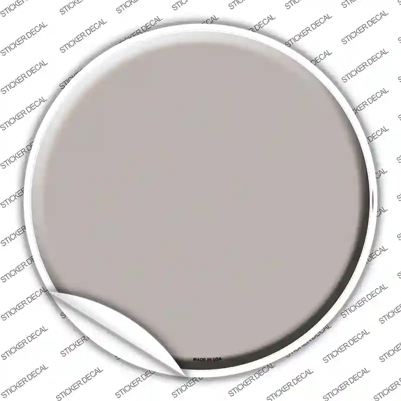 Tan Novelty Circle Sticker Decal