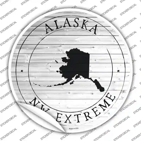 Alaska NW Extreme Novelty Circle Sticker Decal