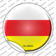 Alania Country Novelty Circle Sticker Decal