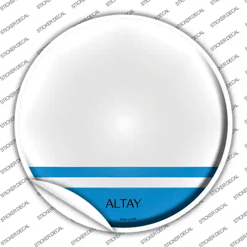 Altay Country Novelty Circle Sticker Decal