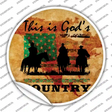 This Is Gods Country Novelty Circle Sticker Decal