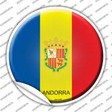Andorra Country Novelty Circle Sticker Decal