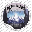Mountains Are Calling I Must Go Novelty Circle Sticker Decal