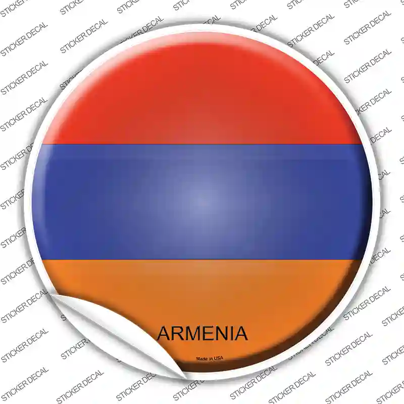 Armenia Novelty Circle Sticker Decal
