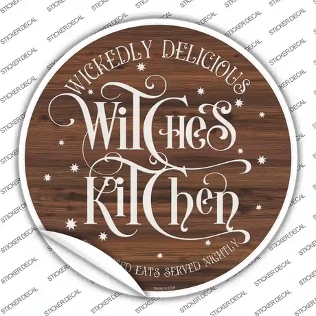 Witches Kitchen Novelty Circle Sticker Decal