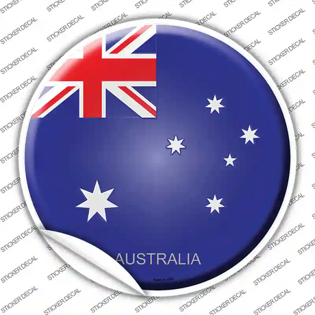 Australia Novelty Circle Sticker Decal