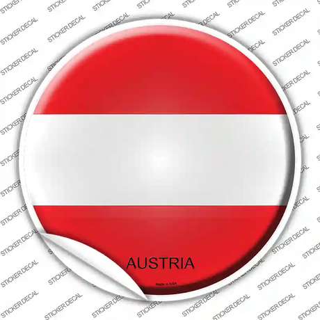 Austria Novelty Circle Sticker Decal