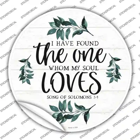 The One Novelty Circle Sticker Decal