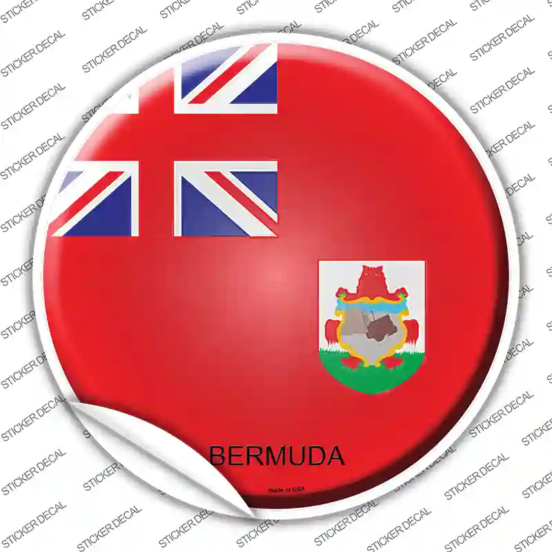 Bermuda Country Novelty Circle Sticker Decal