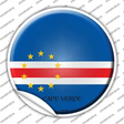 Cape Verde Country Novelty Circle Sticker Decal
