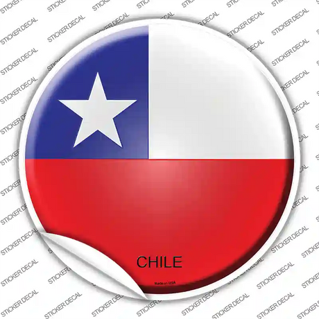 Chile Country Novelty Circle Sticker Decal