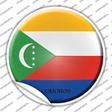 Comoros Country Novelty Circle Sticker Decal