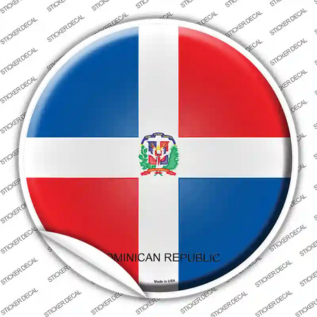 Dominican Republic Country Novelty Circle Sticker Decal