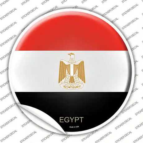 Egypt Country Novelty Circle Sticker Decal