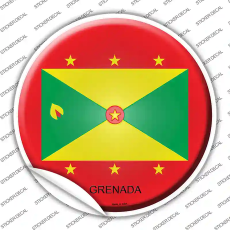 Grenada Country Novelty Circle Sticker Decal