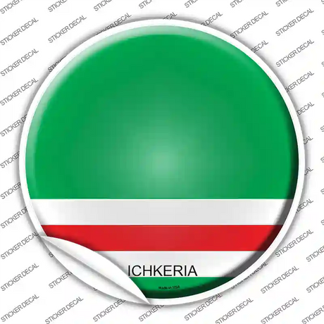 Ichkeria Country Novelty Circle Sticker Decal