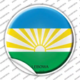 Lebowa Country Novelty Circle Sticker Decal