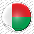 Madagascar Country Novelty Circle Sticker Decal