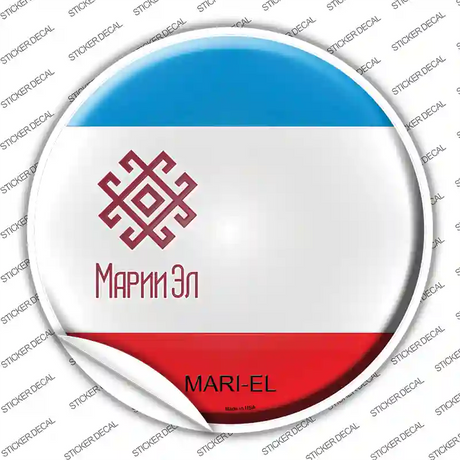 Mari El Country Novelty Circle Sticker Decal