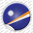 Marshall Islands Country Novelty Circle Sticker Decal