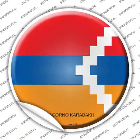 Nagorno Karabakh Country Novelty Circle Sticker Decal