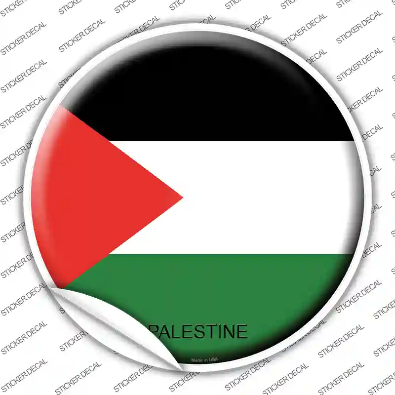 Palestine Country Novelty Circle Sticker Decal