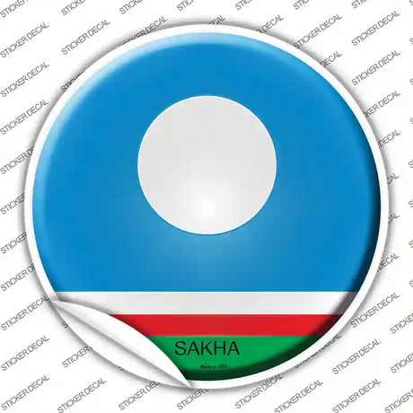 Sakha Country Novelty Circle Sticker Decal