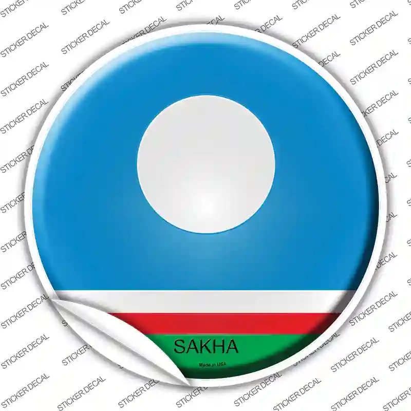 Sakha Country Novelty Circle Sticker Decal