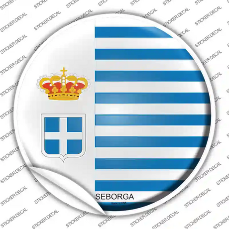 Seborga Country Novelty Circle Sticker Decal