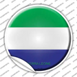 Sierra Leone Country Novelty Circle Sticker Decal