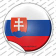 Slovak Republic Country Novelty Circle Sticker Decal