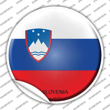 Slovenia Country Novelty Circle Sticker Decal