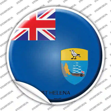 St Helena Country Novelty Circle Sticker Decal